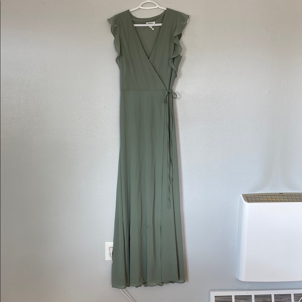 Elegant Green Maxi Dress